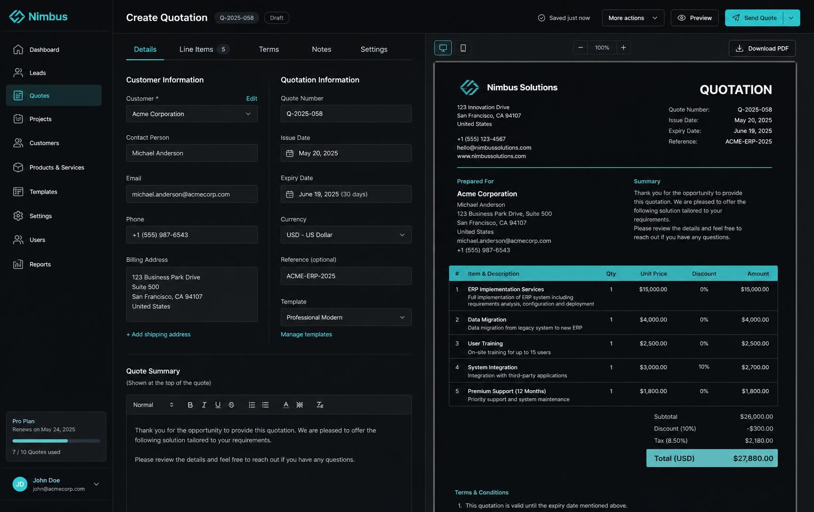 Cotizaciones — DESIGN DP
